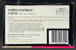 Memorex HB II 1987 C90 back #101