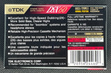 TDK DS-X 1992 C60 back