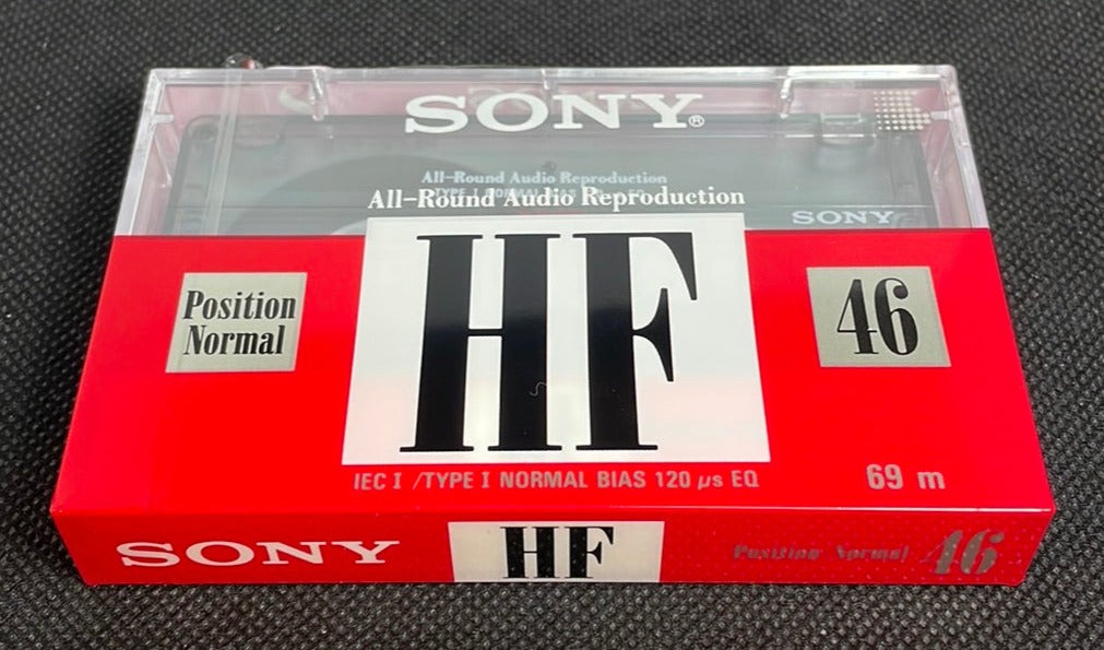 Lot Rare De 5 Cassettes Audio Sony HF 46 - Type I, Vintage, Neuves Sous Blister Japon