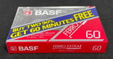 BASF Ferro Extra I 1991 C60 Blue banner strip top view
