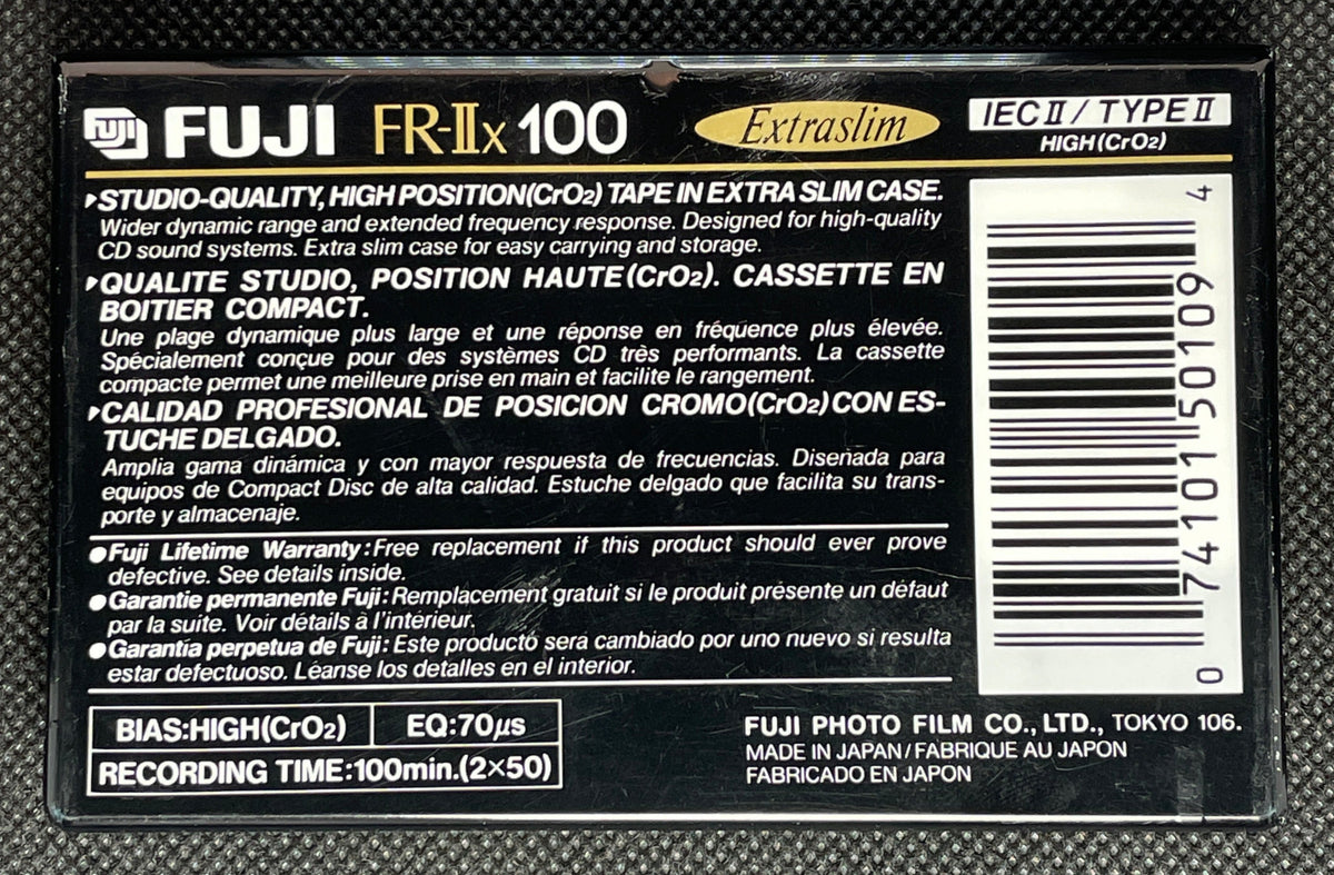 Fuji FR-IIx - 1990 - US - Blank Cassette Tape - New sealed