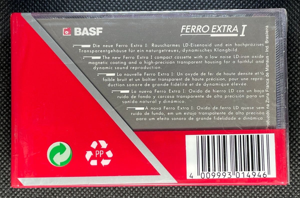 BASF Ferro Extra I - 1991 - CA - Blank Cassette Tapes - New Sealed