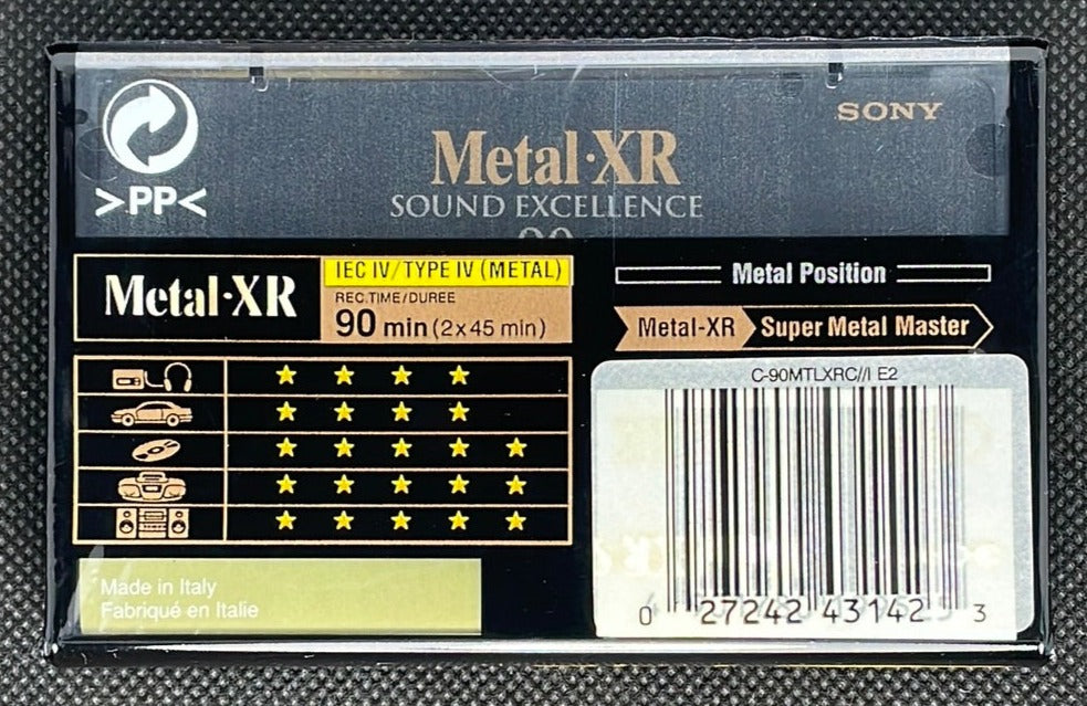 Cassette Audio Sony Meta-XR Position - Type IV Metal - 50 Min - Neuve (boîte Ouverte)