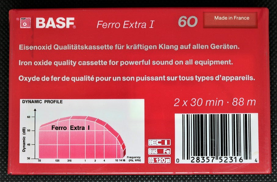 BASF Ferro Extra I      EU   Blank Cassette Tape   New Sealed