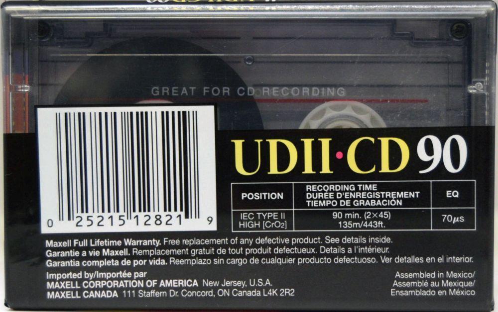 Maxell UDII CD - 1996 - Blank Cassette Tape - New Sealed