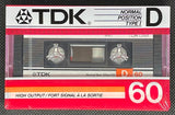 TDK D 1986 CA C60 front