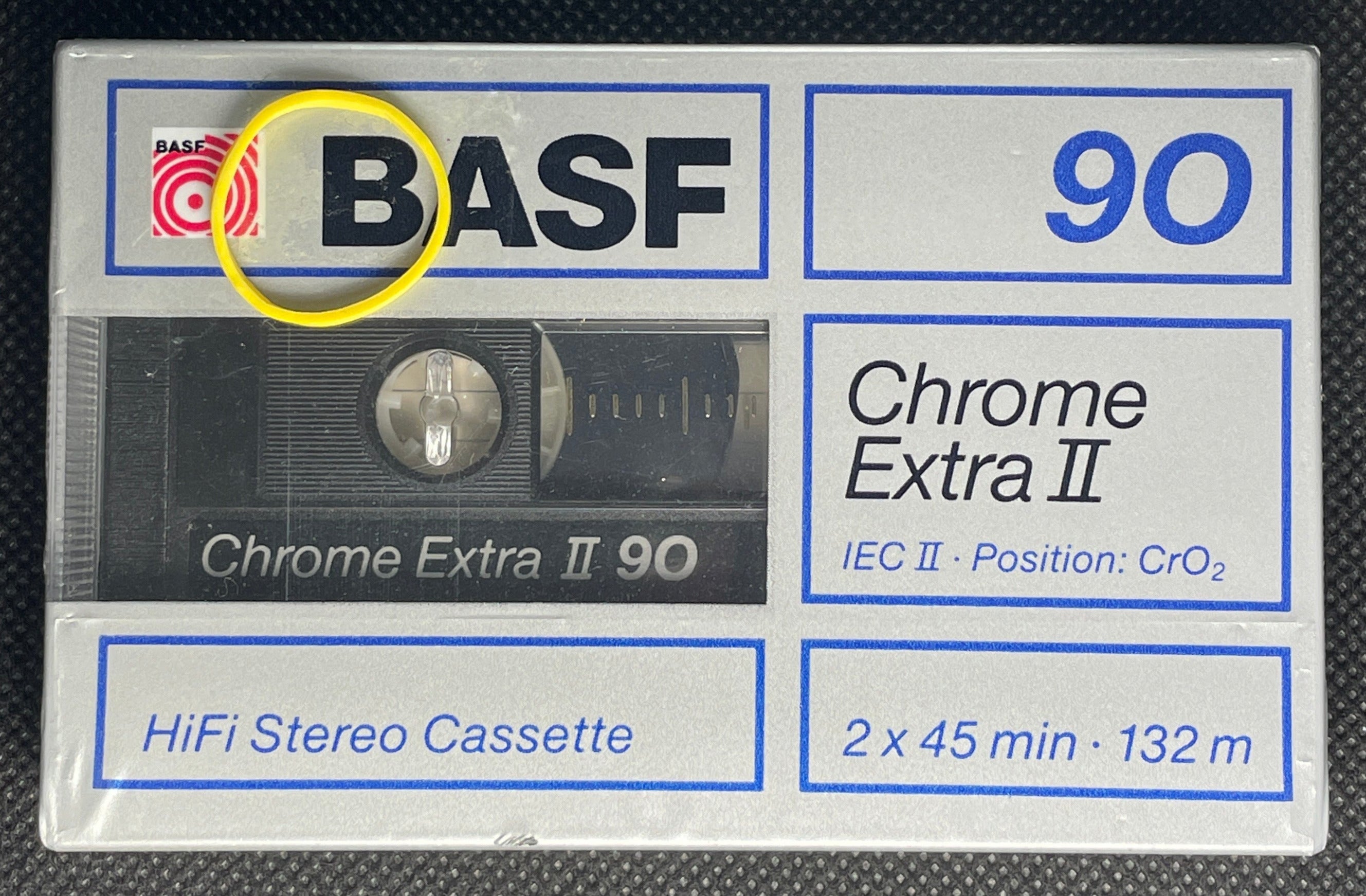 Basf - CR-S II chromé type II Noir/Or Cassette audio vierge