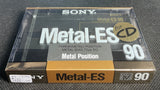 Sony Metal-ES 1988 Blank Cassette Tape C90