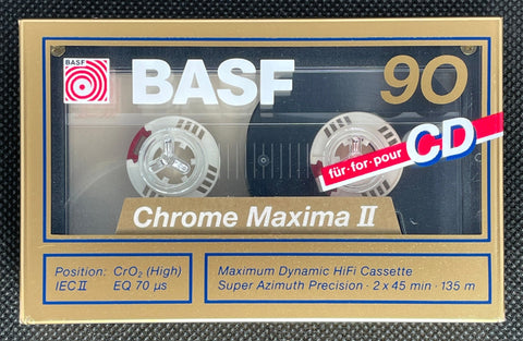 Lot 3 Cassettes Audio - BASF Chrome II Super Quality 90 Lot 3 Cassettes Audio - BASF Chrome II Super Quality 90