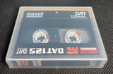 Maxell C125 Digital Audio Tape back