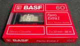 BASF Ferro Extra I 1988 France Blank Cassette Tape C60 Rare