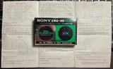 Sony Chrome 1974 C90+2 Blank Cassette Tape