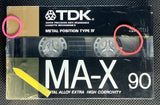 TDK MA-X 1988 JP Blank Cassette Tape C90