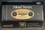 Maxell Metal Vertex 1988 Blank Cassette Tape