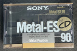 Sony Metal-ES 1988 Blank Cassette Tape C90
