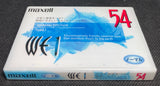 Maxell WE 1 - 1999 Blank Cassette Tape C54