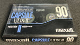 Maxell UDX-II 1991 US Blank Cassette Tape C90