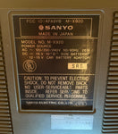 SANYO M-X920 BOOMBOX 1980 specs label