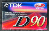 TDK D 2001 C90 B-Grade front