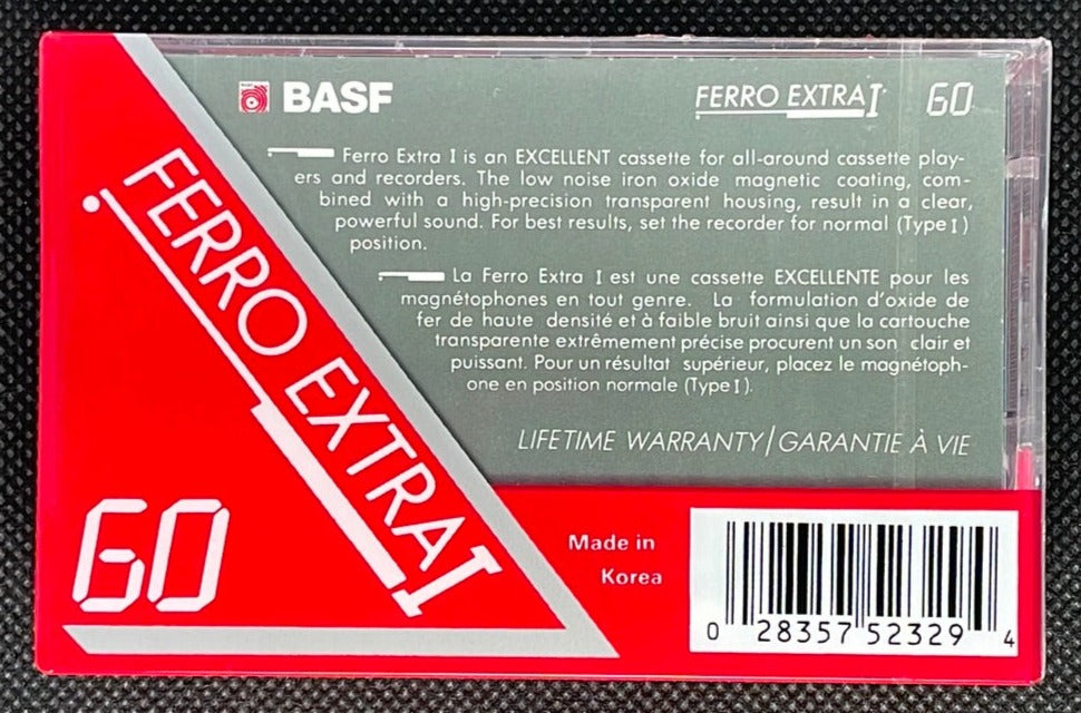 lot de 2 BASF Ferro Extra I 90 - Vintage Audio Cassette Tape lot de 2 BASF Ferro Extra I 90 - Vintage Audio Cassette Tape