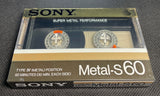 Sony Metal-S - 1985 - JP - Blank Cassette Tape C60
