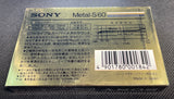 Sony Metal-S - 1985 - JP - Blank Cassette Tape C60
