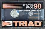 Triad F-X 1986 C90 Brown Letters front