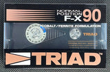 Triad F-X 1986 C90 Brown Letters front