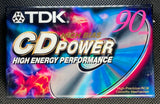 TDK CD Power 2001 TH Blank Cassette Tape C90