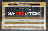 TDK SA C60 Blank Cassette Tape