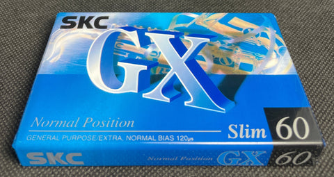 SKC GX 2001 C60 front blank cassette tape