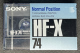 SONY HF-X 1989 C74 Blank Cassette Tape