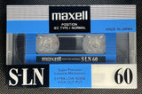 Maxell S-LN 1990 JP Blank cassette Tape C60