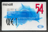 Maxell WE 1 - 1999 Blank Cassette Tape C54