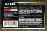 TDK SA 1991 CA Blank Cassette tape C90 back