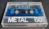 Realistic Supertape Metal 1986 C60 Blank Cassette Tape top view