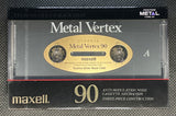 Maxell Metal Vertex 1988 Blank Cassette Tape