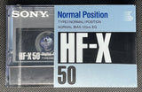 SONY HF-X 1989 C50 Blank Cassette Tape