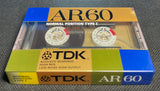 TDK AR 1987 Blank Cassette Tape