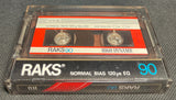 RAKS HD-I 1977 Blank Cassette Tape