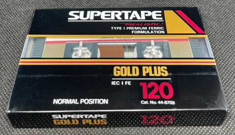 Realistic Supertape Gold Plus 1992 C120 front Scuffed