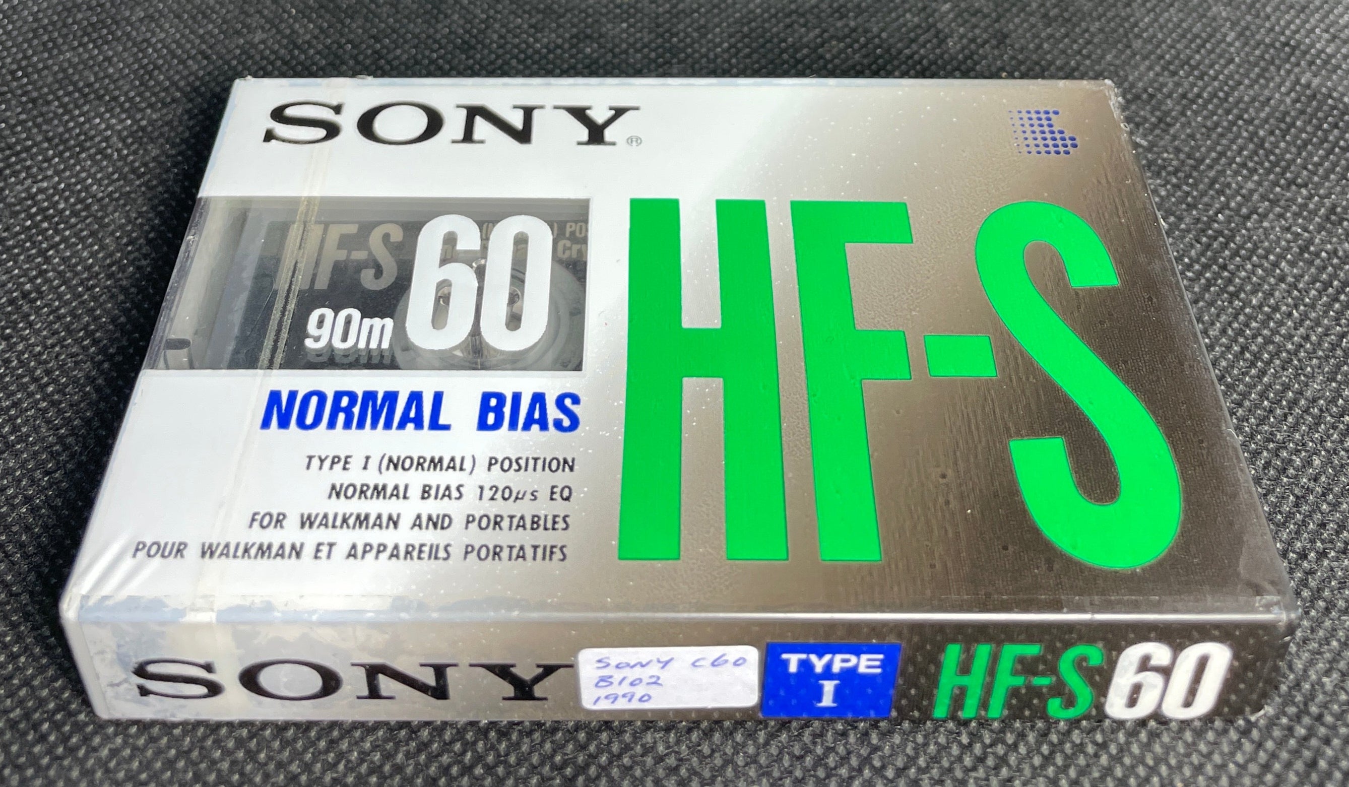 SONY HF-S - 1990 - US - Blank Cassette Tape - New Sealed