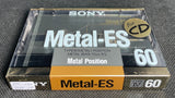 Sony Metal-ES 1988 Blank Cassette Tape C60