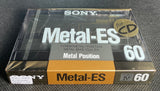 Sony Metal-ES 1988 Blank Cassette Tape C60