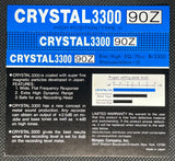 Crystal3300 1988 US(JP) C90 Blank cassette Tape