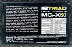 Triad MG-X 1986 C60 back