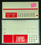 Zapas 1999  C54 Blank Cassette Tape sticker label sheet