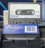 Master LNX 1989 C90 Blank Cassette Tape open view