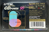TDK CD Power 2001 TH Blank Cassette Tape C90