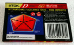 TDK D C60 Thailand back